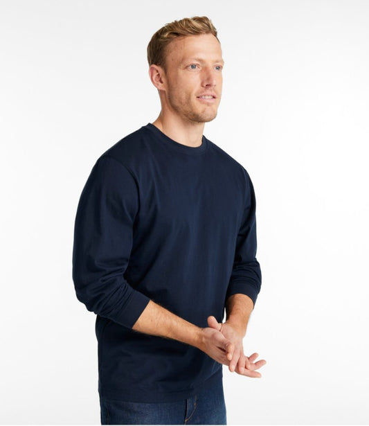 Men's Carefree Unshrinkable Tee, Traditional Fit, Long-Sleeve - US 9038