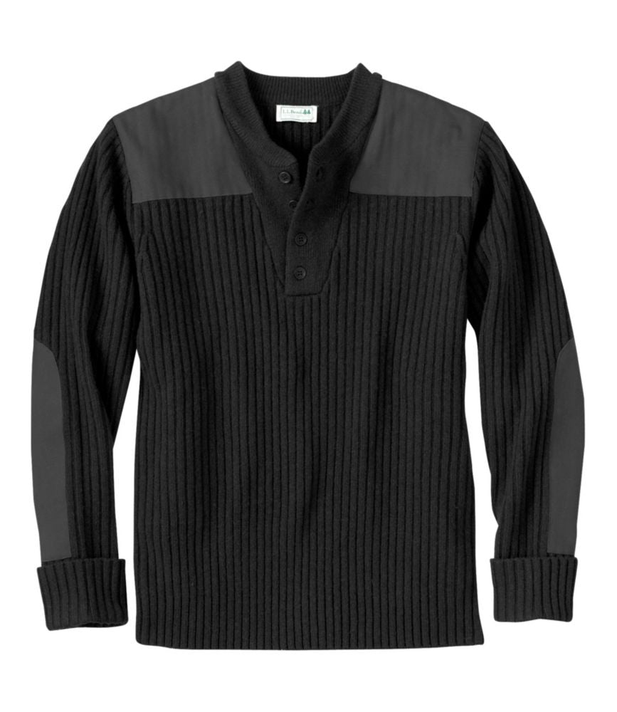 Men's Commando Sweater, Henley - US 5482