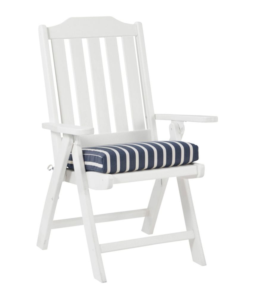 Casco Bay All-Weather Armless/Folding Chair Cushion, Stripe - US 7235