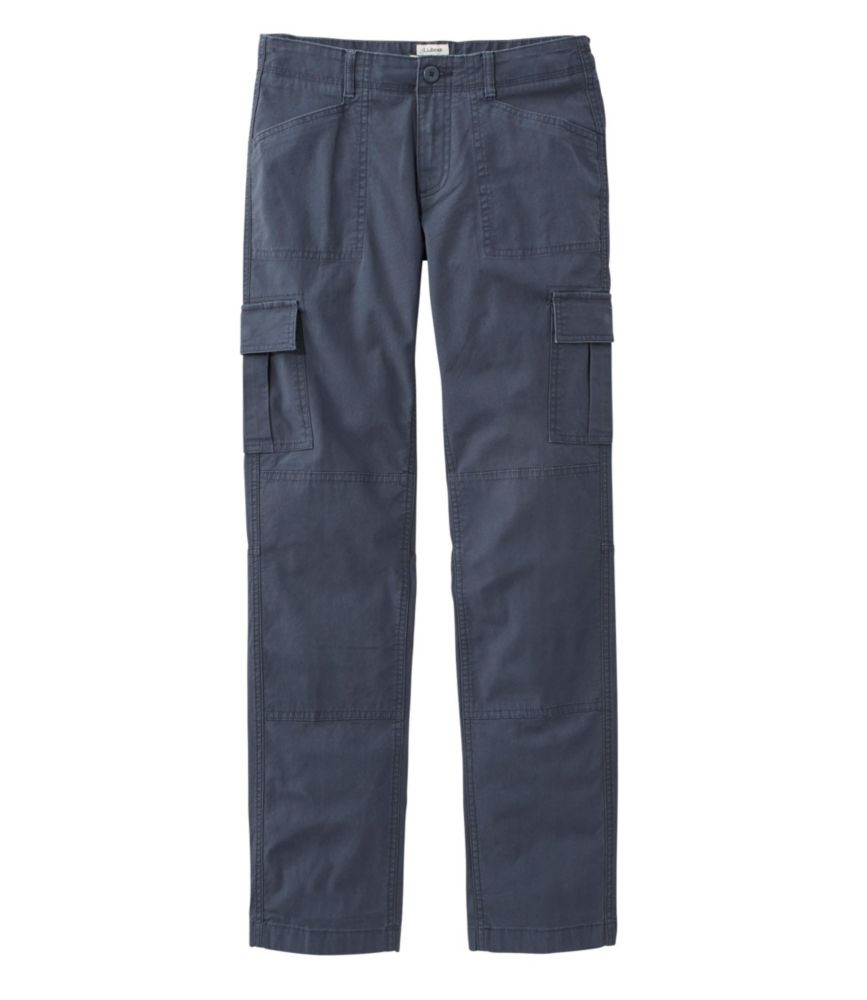 Women's Stretch Canvas Cargo Pants, Mid-Rise Straight-Leg - US 2906