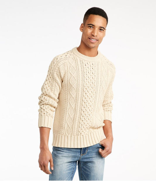 Men's Signature Cotton Fisherman Sweater - US 2882