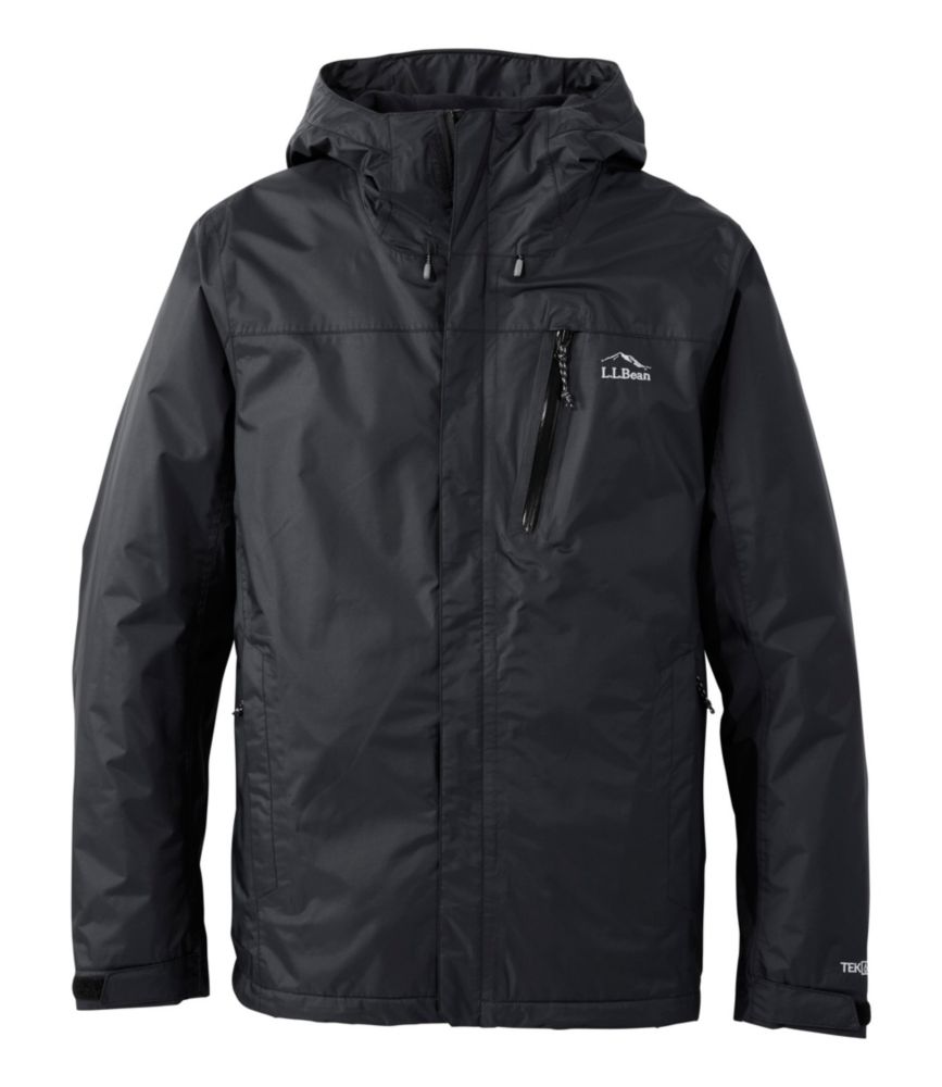 Men's Trail Model Rain Jacket, Fleece-Lined - US 4939