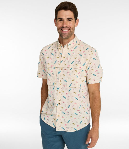 Men's Tropicwear Shirt, Short-Sleeve Print - US 4302