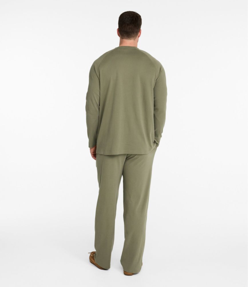 Men's Bean's Cotton Knit Pajamas, Henley PJ Set - US 6579