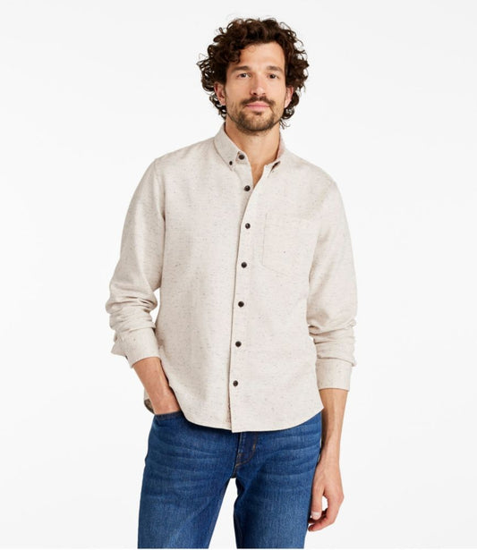 Men's Signature Donegal Woven Shirt, Long-Sleeve - US 1272