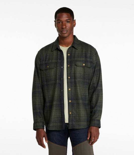 Men's Maine Guide Lightweight Wool Field Shirt, Plaid - US 5154