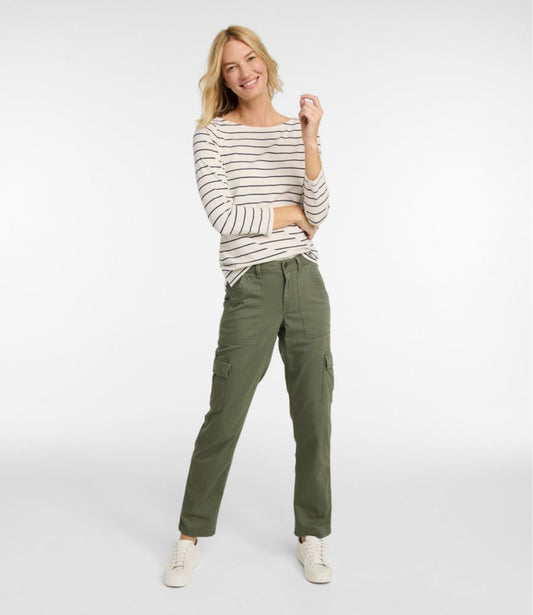 Women's Comfort Stretch Pants, Mid-Rise Straight-Leg Cargo - US 1295