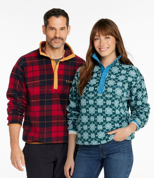 Adults' Bean's Classic Fleece Pullover, Print - US 7453