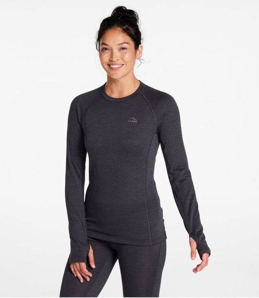 Women's L.L.Bean Midweight Base Layer Crew Top - US 0374