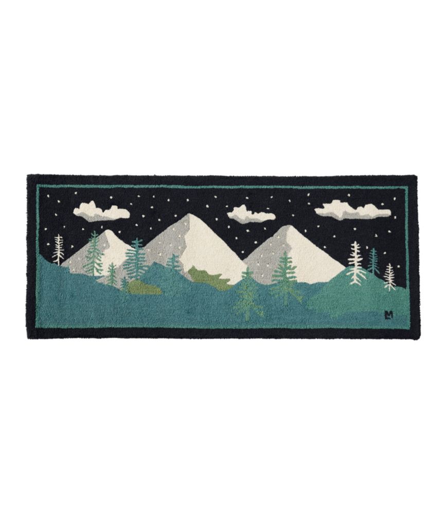 Wool Hooked Runner, Winter Woods - US 6213