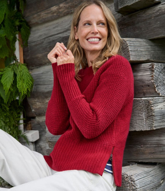 Women's SuperSoft Waffle Sweater, Crewneck - US 8318
