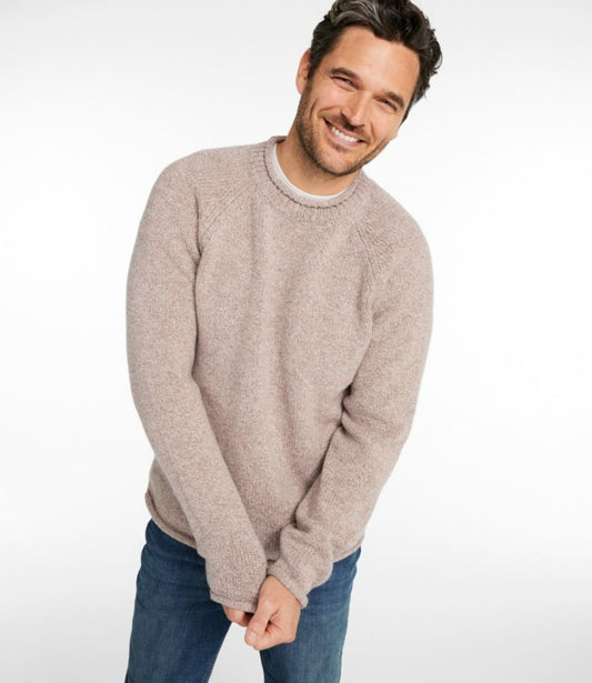 Men's Bean's Classic Ragg Wool Sweater, Rollneck - US 1866