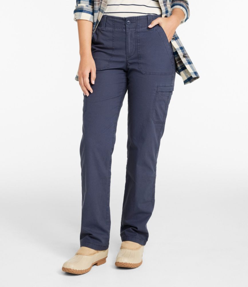 Women's 207 Vintage Cotton Canvas Pants, Mid-Rise Straight-Leg Cargo Lined - US 1821