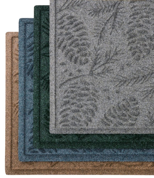 Everyspace Recycled Waterhog Doormat, Pine Cones - US 6526