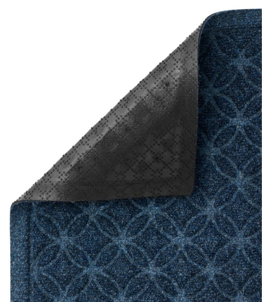 Heavyweight Recycled Waterhog Doormat, Geometric Rings - US 0801