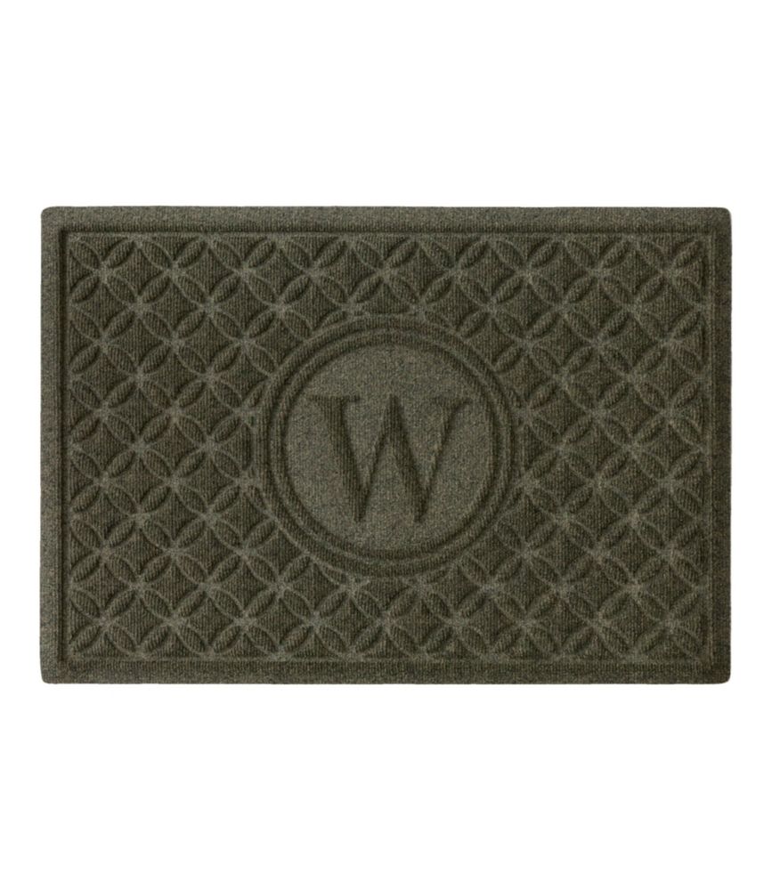 Heavyweight Recycled Waterhog Doormat, Geometric Rings, Personalized - US 2365