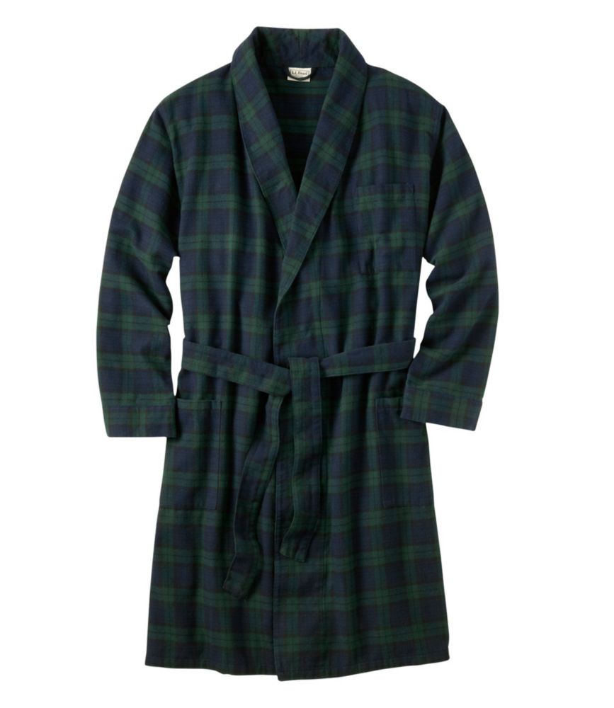 Men's Scotch Plaid Flannel Robe - US 1339
