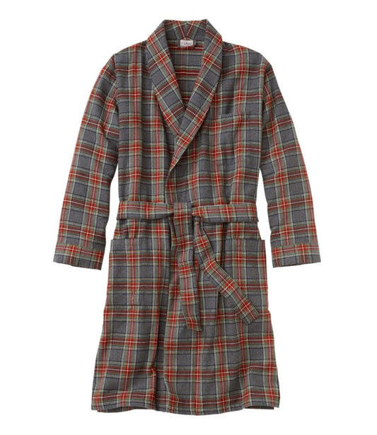 Men's Scotch Plaid Flannel Robe - US 6809