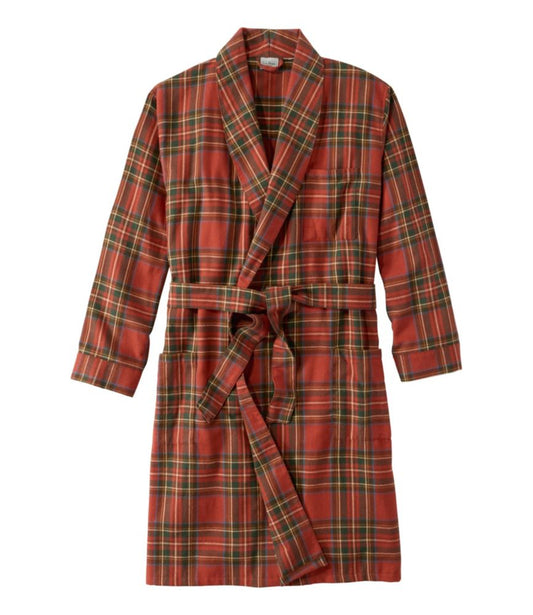 Men's Scotch Plaid Flannel Robe - US 5249