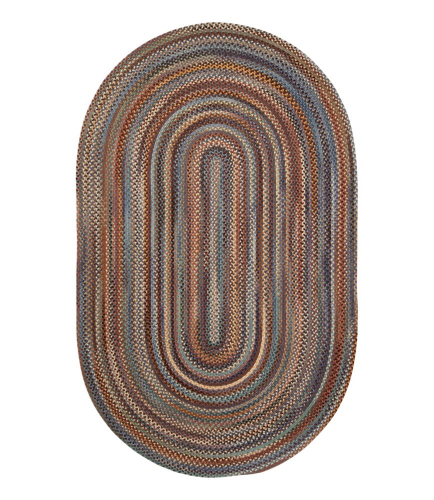 L.L.Bean Braided Wool Rug, Oval - US 2346