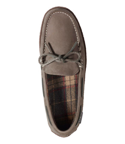 Men's Handsewn Slippers, Flannel-Lined - US 2557