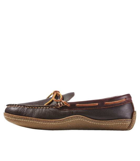 Men's Handsewn Slippers, Flannel-Lined - US 8769