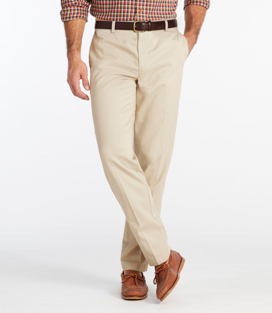Men's Wrinkle-Free Double L® Chinos, Classic Fit, Plain Front - US 0533