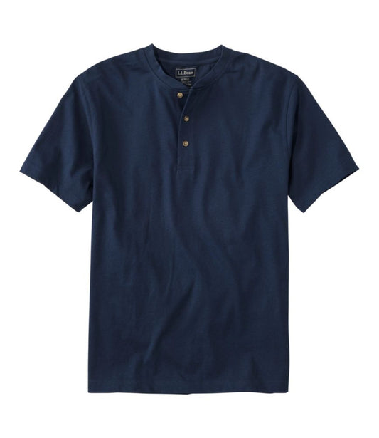 Men's Carefree Unshrinkable Tee, Traditional Fit, Henley - US 6691
