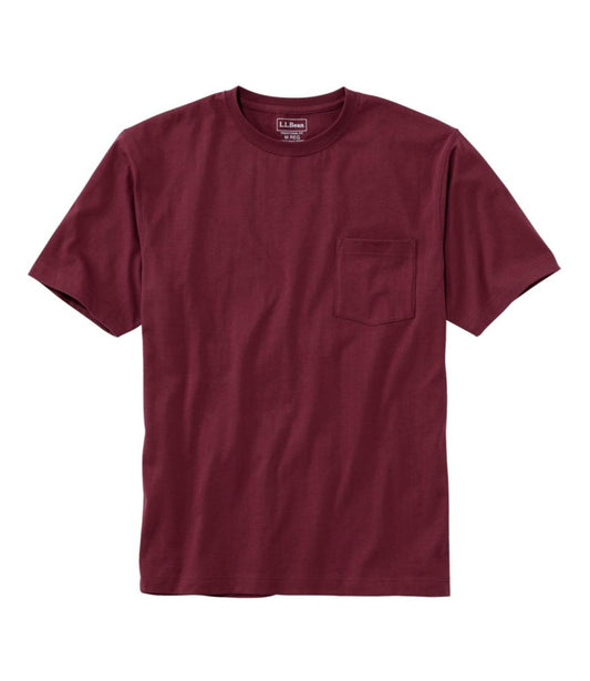 Men's Carefree Unshrinkable Tee with Pocket, Traditional Fit - US 2172