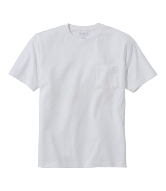 Men's Carefree Unshrinkable Tee with Pocket, Traditional Fit - US 9781