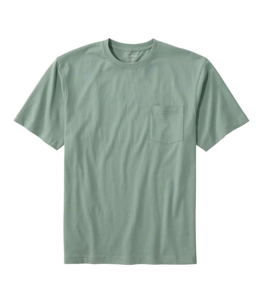 Men's Carefree Unshrinkable Tee with Pocket, Traditional Fit - US 5194