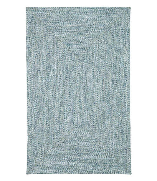 All-Weather Braided Rug, Concentric Pattern Rectangular - US 3834