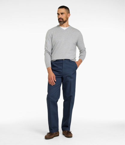 Men's Wrinkle-Free Double L® Chinos, Natural Fit, Hidden Comfort, Plain Front - US 9284
