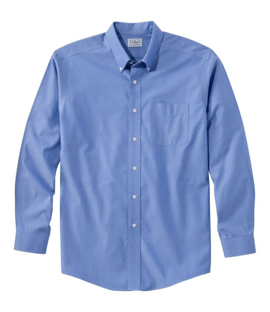 Men's Wrinkle-Free Pinpoint Oxford Cloth Shirt, Traditional Fit - US 8442