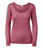 Women's Silk Pointelle, Long-Sleeve Scoopneck - US 5215
