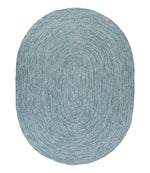All-Weather Braided Rug, Concentric Pattern Oval - US 8411
