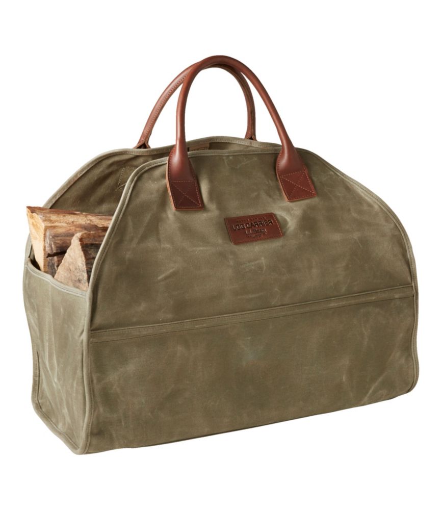 Waxed-Canvas Log Carrier - US 2250