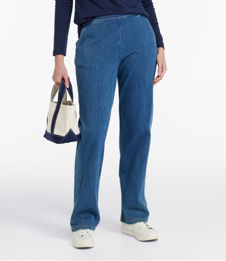Women's Perfect Fit Pants, Denim Straight-Leg - US 7494