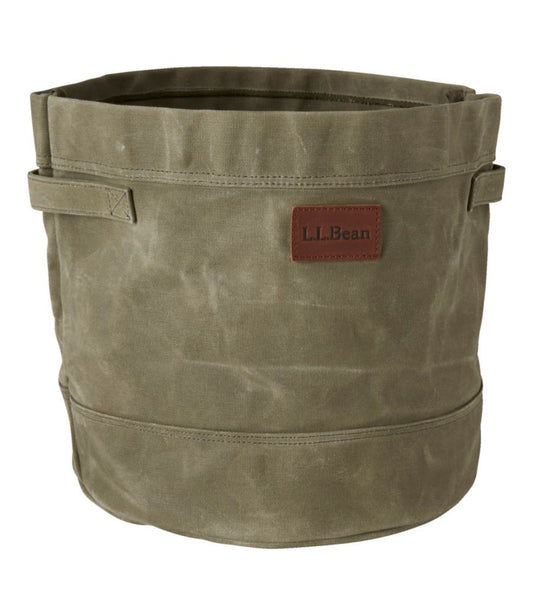 Waxed-Canvas Storage Tote - US 6587