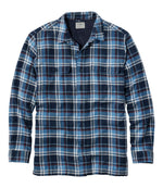 Men's Fleece-Lined Flannel Shirt, Traditional Fit, Plaid - US 7669