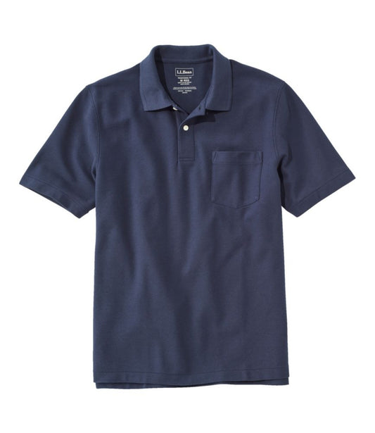 Men's Premium Double L® Polo, Hemmed Short-Sleeve with Pocket - US 7371
