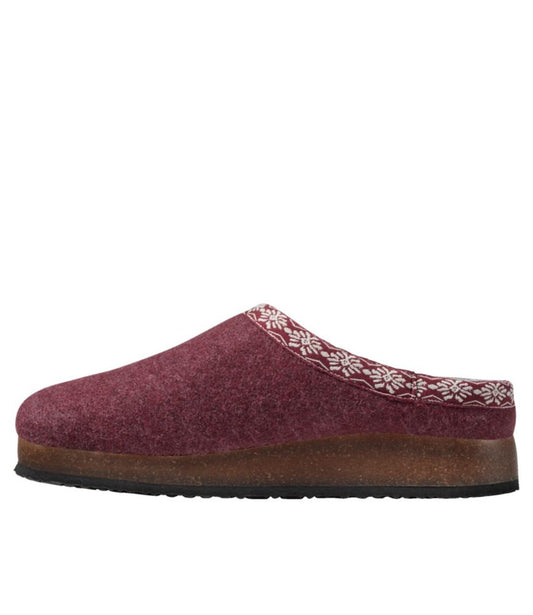 Women's L.L.Bean Wool Slipper Clog - US 5900