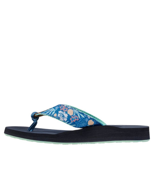Women's Maine Isle Flip-Flops, Woven Print - US 9319