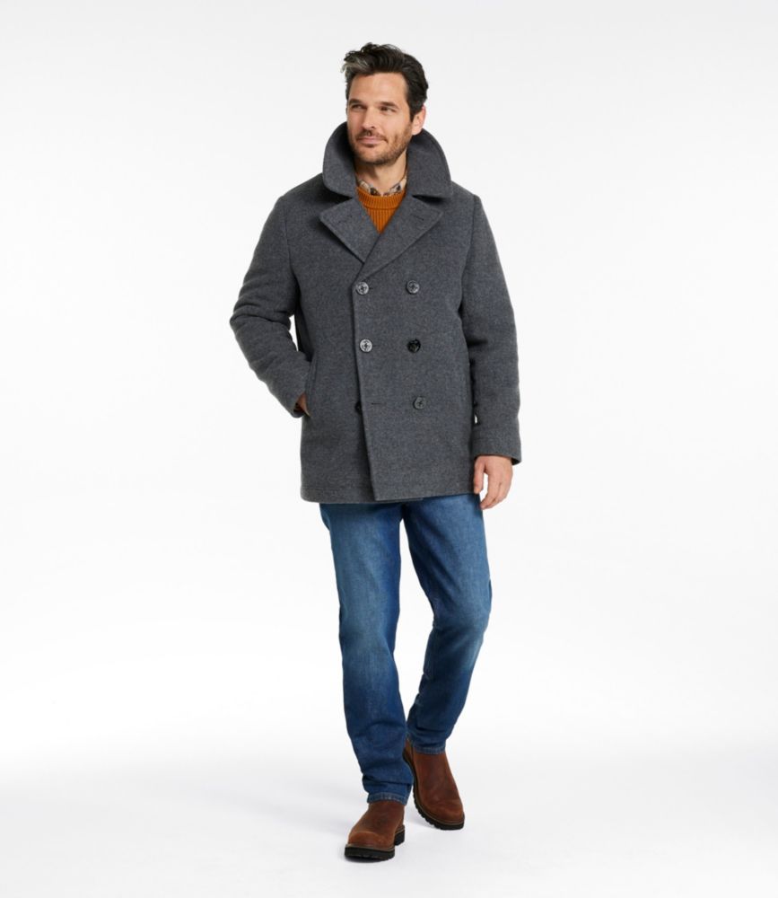 Men's L.L.Bean Wool Peacoat - US 7241