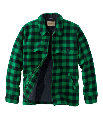 Men's Maine Guide Zip-Front Jac-Shirt with PrimaLoft, Plaid - US 9305