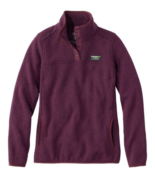Women's L.L.Bean Sweater Fleece Pullover - US 4588