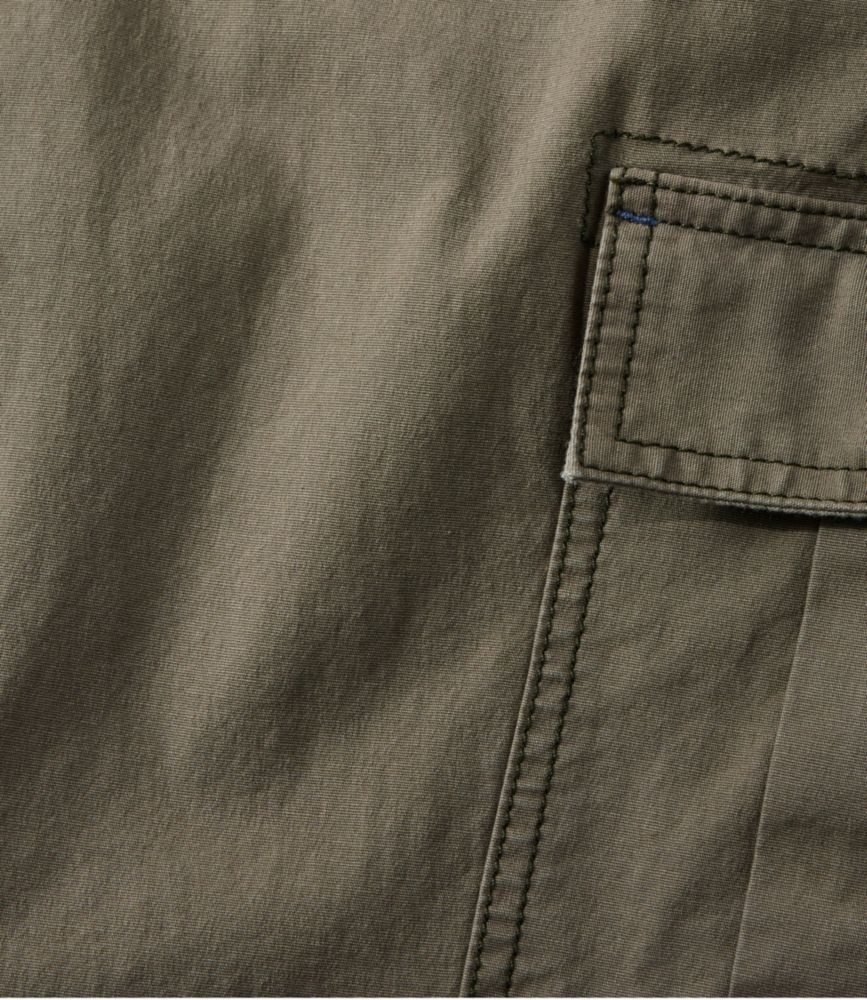 Women's Stretch Canvas Cargo Pants, Mid-Rise Straight-Leg - US 4834