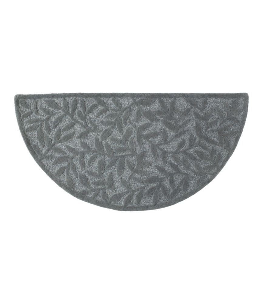 Wool Hearth Rug, Crescent, Leaf - US 5247