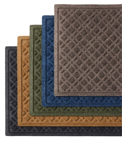 Heavyweight Recycled Waterhog Doormat, Plaid - US 4398