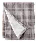 Wicked Plush Sherpa Throw, Plaid - US 7649